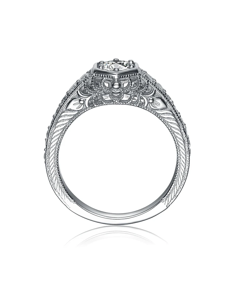 Sterling Silver Cubic Zirconia Sweet Spot Ring