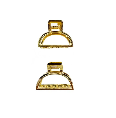 Claw Clip Set of 2 - Pretty Gold