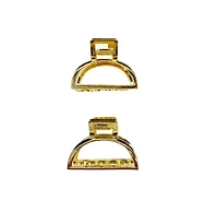 Claw Clip Set of 2 - Pretty Gold