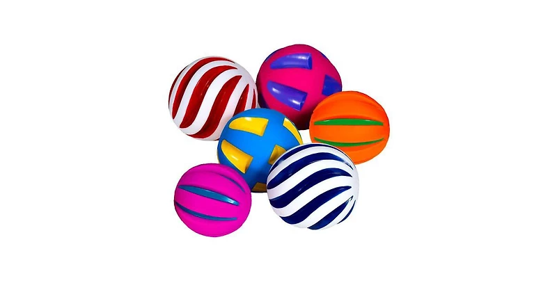 Kaplan Early Learning Tactile Squeaky Balls - Set of 6