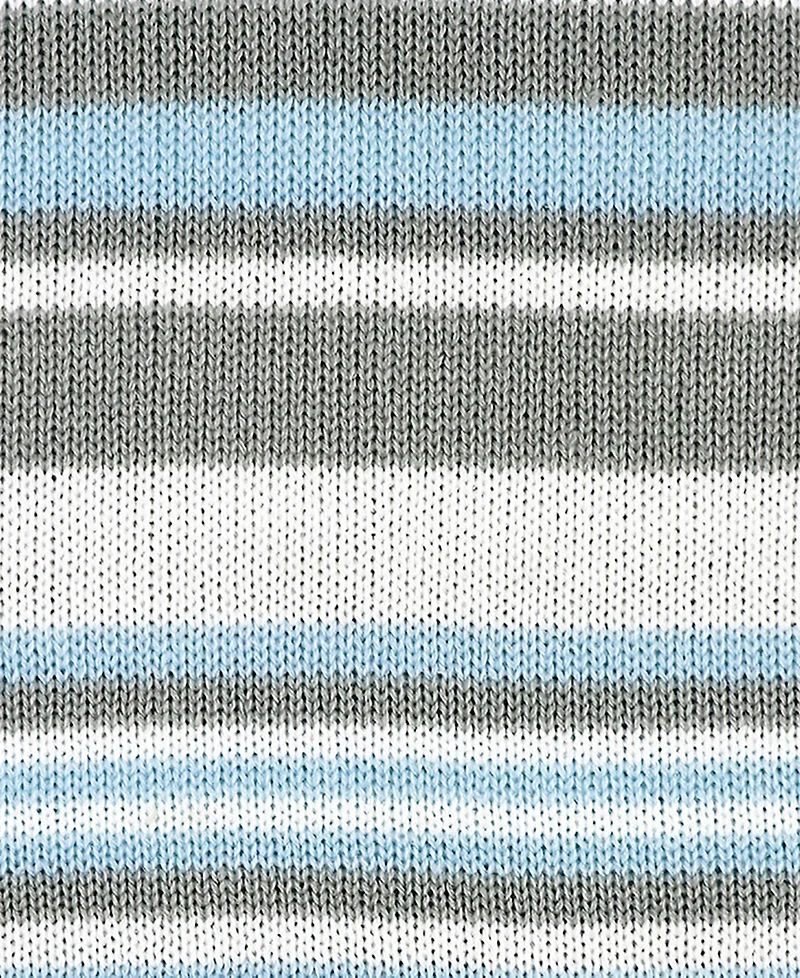 3 Stories Trading Baby Boys or Baby Girls Cozy Striped Knit Blanket