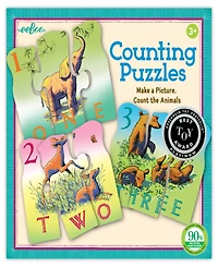 Eeboo Animal Counting 30 Piece Puzzle Set