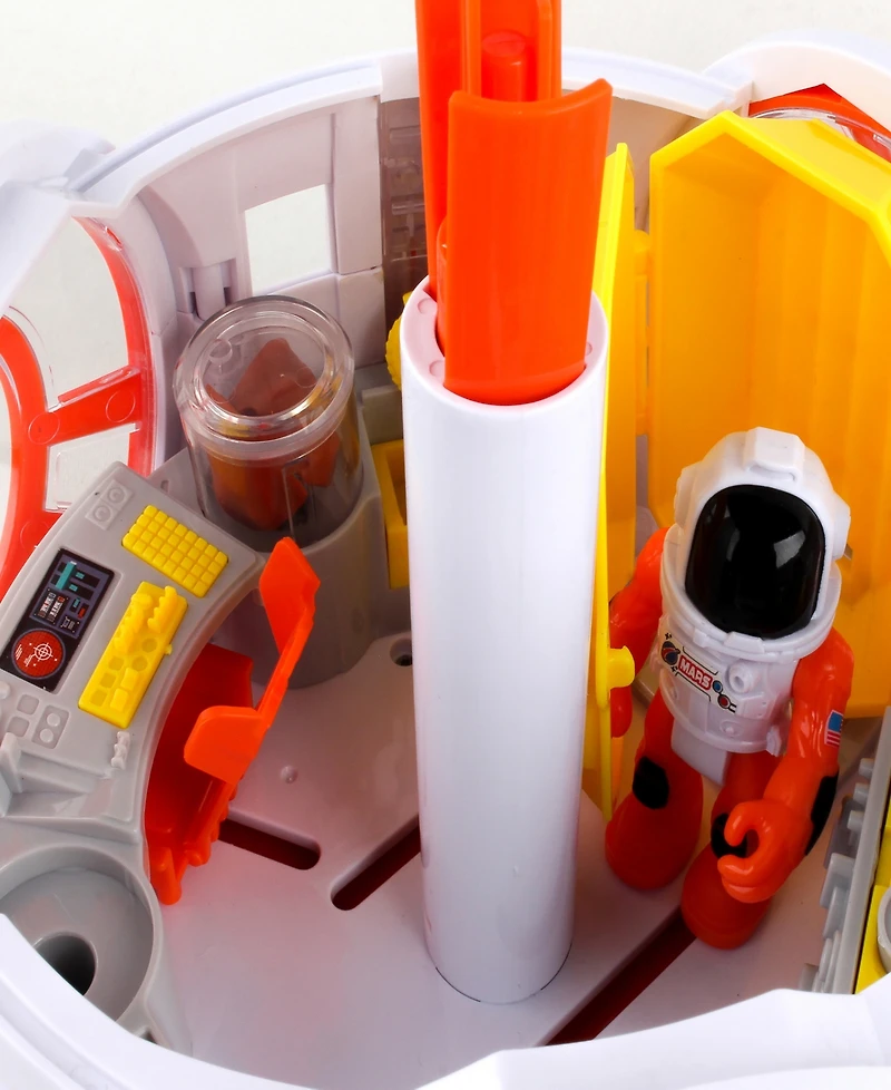 Space Adventure Series Nasa Mars Mission Mars Station Playset with Lights Astronaut Daron Worldwide 4 Piece Set