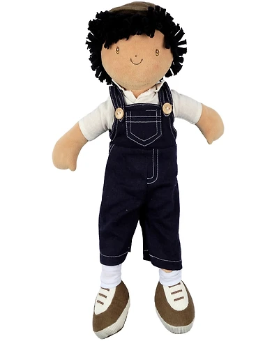 Bonikka Tikiri Toys Joe Fabric Boy Baby Doll in Dungaree and Cap