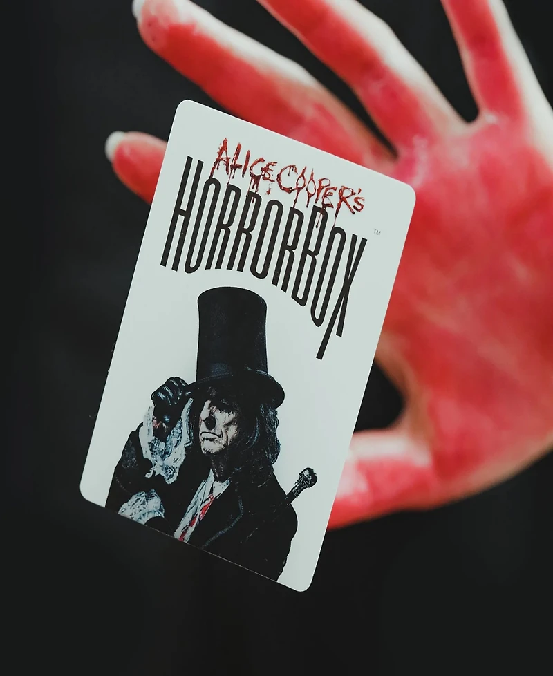 HorrorBox Fitz Alice Cooper's a Haunted Party Night 350 Scary Cards Family Horror Movie Box Game