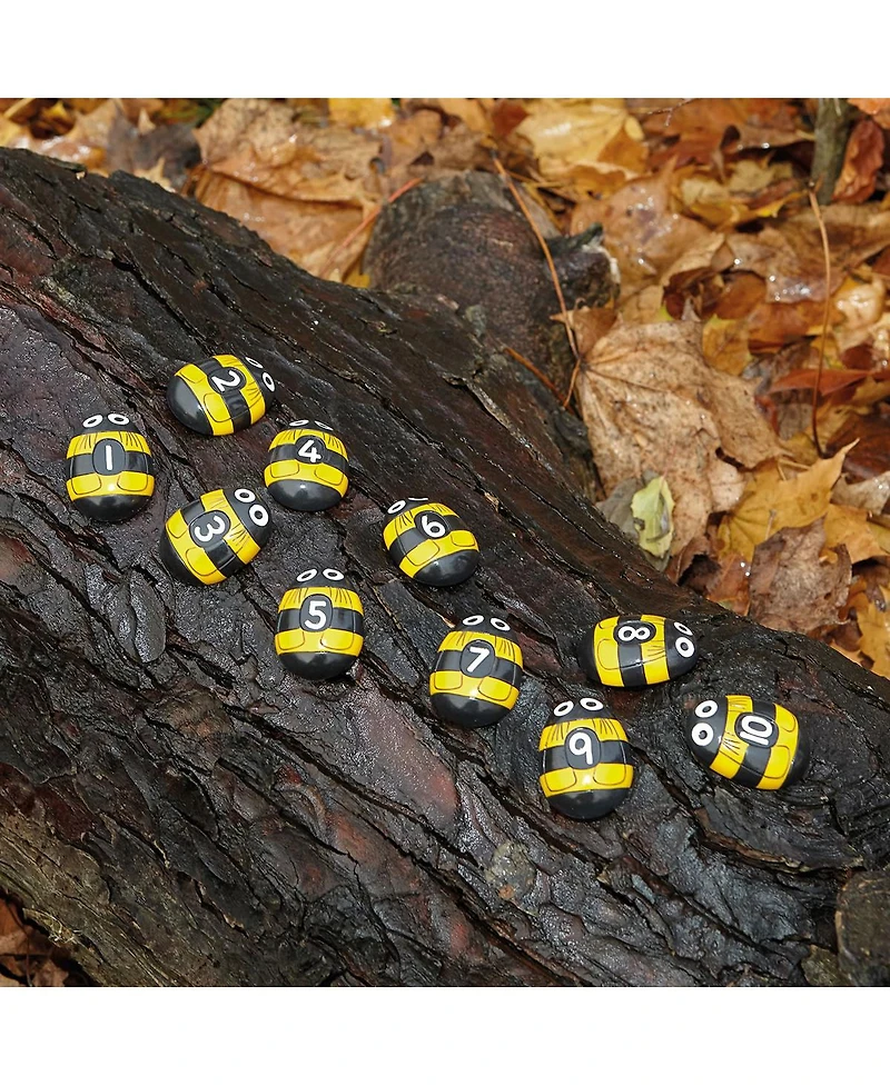 Yellow Door Honey Bee Number Stones, Set of 20