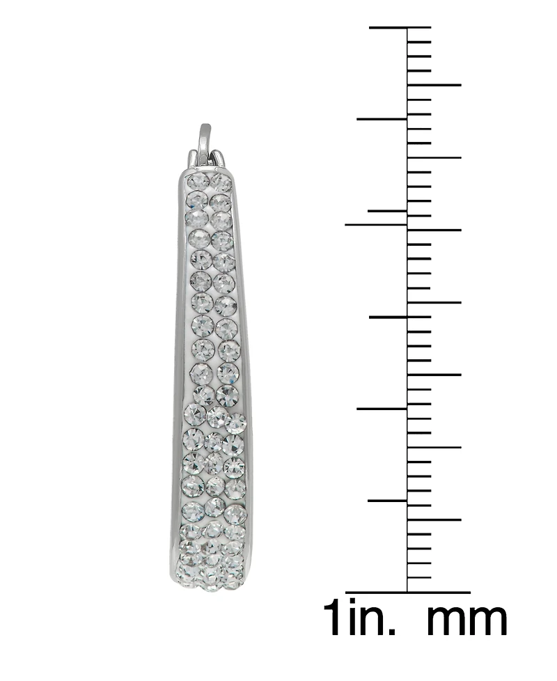 Macy's Women's Color Crystal Hoop Earrings