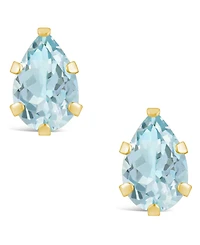 Macy's Gemstone Stud Earrings 10k Yellow Gold