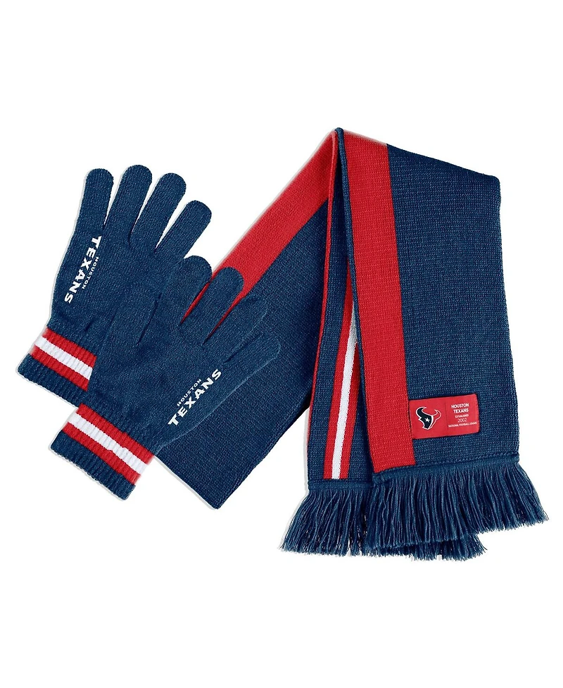 Women's Wear by Erin Andrews Houston Texans Scarf and Glove Set