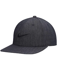 Men's Nike Skateboard Heathered Black Faux Denim Snapback Hat