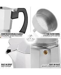 8 Cups Classic Stovetop Italian Style Espresso Maker Moka Pot