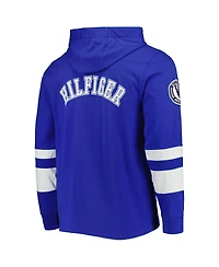 Men's Tommy Hilfiger Royal, White Indianapolis Colts Alex Long Sleeve Hoodie T-shirt