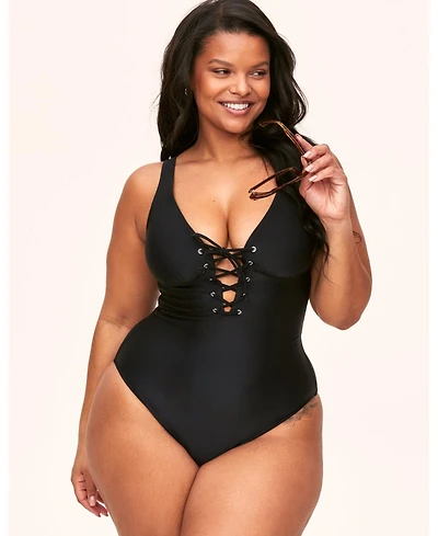 Adore Me Plus Evangeline Swimwear One-Piece