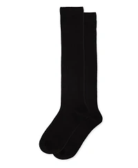 MeMoi Girls Ribbed Cotton Blend Knee High Socks