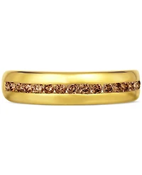 Le Vian Chocolatier Men's Chocolate Diamond Band (1/2 ct. t.w.) 14k Gold