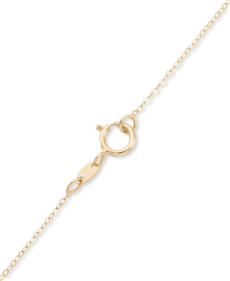 Hammered Heart 18" Pendant Necklace in 10k Gold