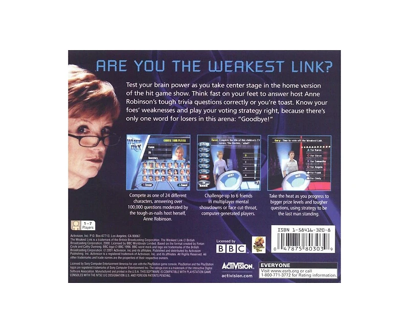 The Weakest Link - PlayStation 1