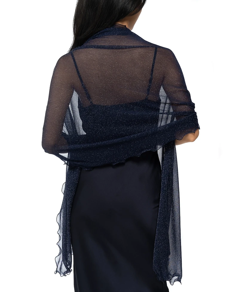 I.n.c. International Concepts Ruffle-Edge Metallic Evening Wrap, Created for Macy's