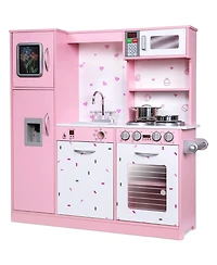Lil' Jumbl Kitchen Set for Kids, Wooden Pretend Play Kitchen Set