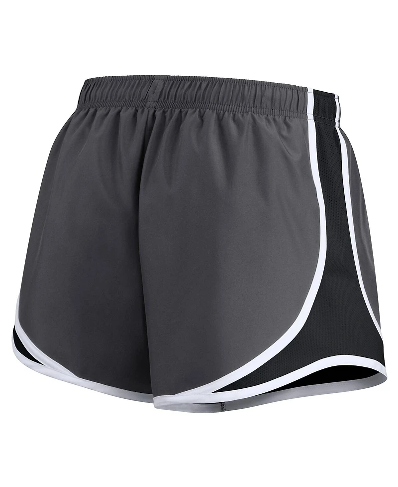 Women's Nike Charcoal Pittsburgh Steelers Logo Performance Tempo Shorts