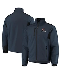 Men's Dunbrooke Navy Chicago Bears Circle Softshell Fleece Full-Zip Jacket