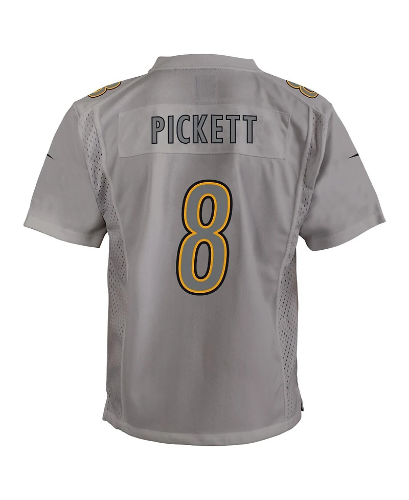 Big Boys Nike Kenny Pickett Gray Pittsburgh Steelers Atmosphere Game Jersey