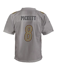 Big Boys Nike Kenny Pickett Gray Pittsburgh Steelers Atmosphere Game Jersey