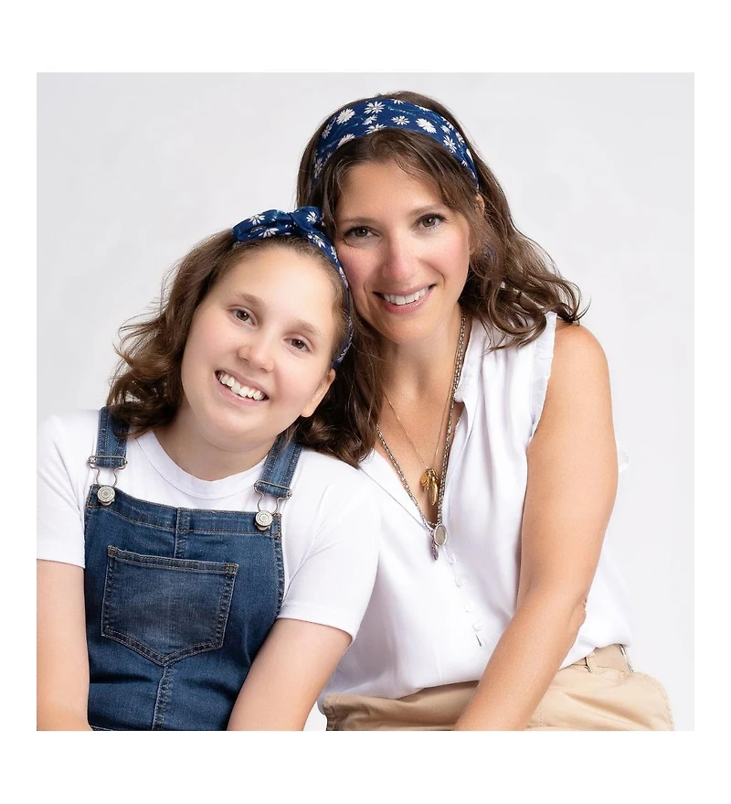 Ultra Soft Knotted Headband - Anna's Daisies Ties for Girls