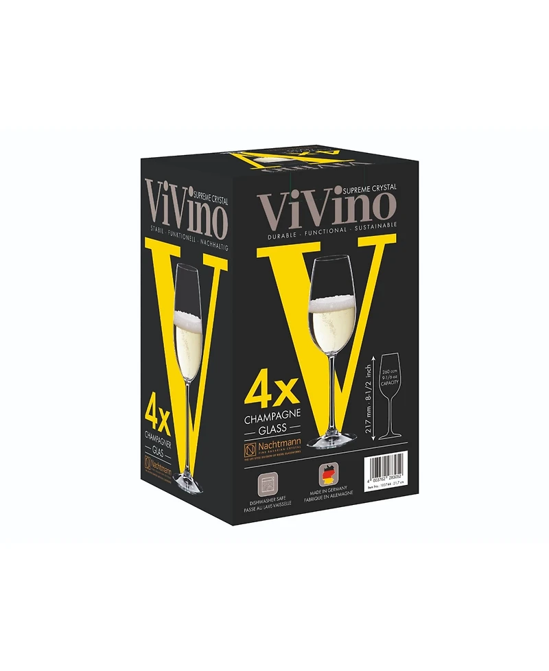 Nachtmann ViVino Champagne Glass, Set of 4
