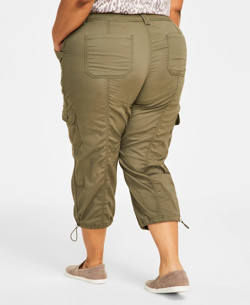 Style & Co Plus Cargo Capri Pants, Exclusively at Macy's