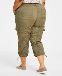 Style & Co Plus Cargo Capri Pants, Exclusively at Macy's