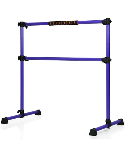 Portable Ballet Barre 4ft Freestanding Adjustable Double Dance Bar