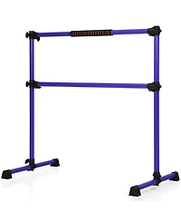 Portable Ballet Barre 4ft Freestanding Adjustable Double Dance Bar