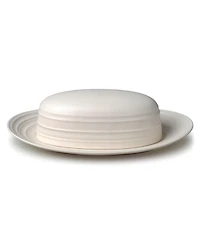 Mikasa Swirl Covered Butter Dish