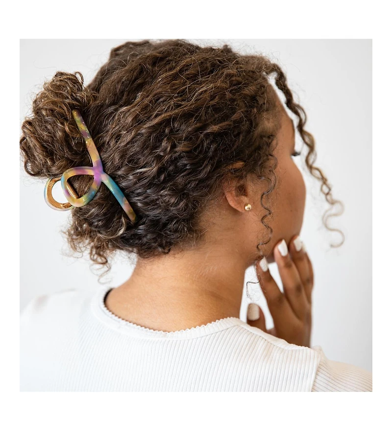Women's Looped Claw Clip - Rainbow