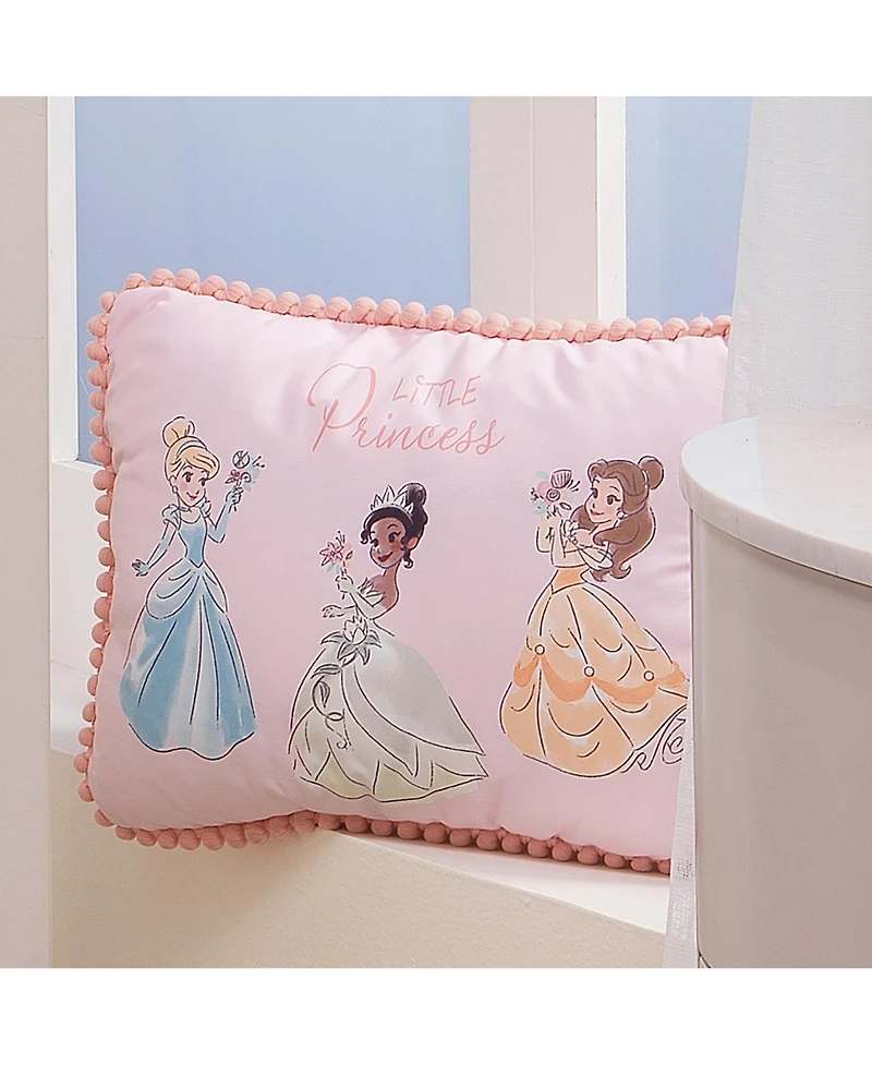 Lambs & Ivy Disney Princesses Pink Decorative Baby/Nursery Throw Pillow