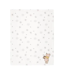 Lambs & Ivy Disney Baby Winnie The Pooh Cream Fleece Appliqued Baby Blanket