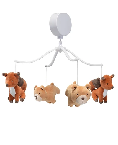 Bedtime Originals Animal Alphabet Bear/Fox Musical Baby Crib Mobile Soother Toy
