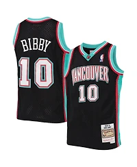 Big Boys Mitchell & Ness Mike Bibby Black Vancouver Grizzlies 2000-01 Hardwood Classics Swingman Jersey