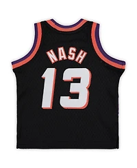 Infant Boys and Girls Mitchell & Ness Steve Nash Black Phoenix Suns 1996/97 Hardwood Classics Retired Player Jersey
