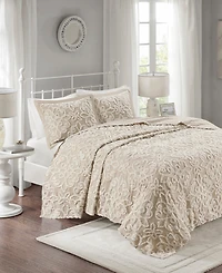 Madison Park Sabrina Tufted Chenille 3-Pc. Bedspread Set, Full/Queen