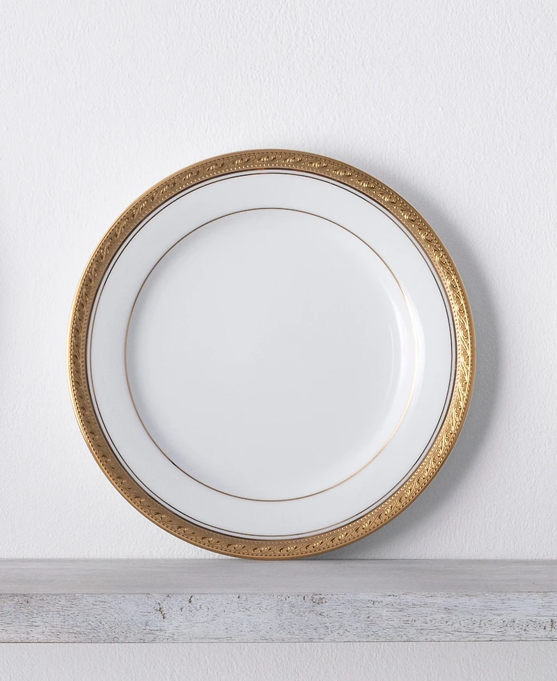 Noritake Crestwood Gold Set of 4 Salad Plates, Service For 4
