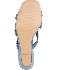 Journee Collection Women's Baylen Strappy Braided Wedge Sandals