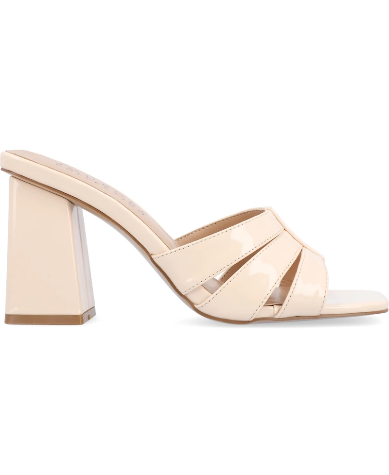 Journee Collection Women's Ellington Block Heel Dress Sandals