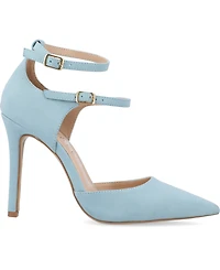 Journee Collection Women's Lilyann Double Strap Buckle Stilettos