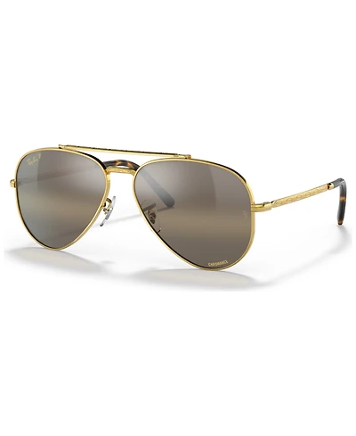 Ray-Ban Unisex Polarized Sunglasses, RB3625 New Aviator
