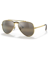 Ray-Ban Unisex Polarized Sunglasses, RB3625 New Aviator
