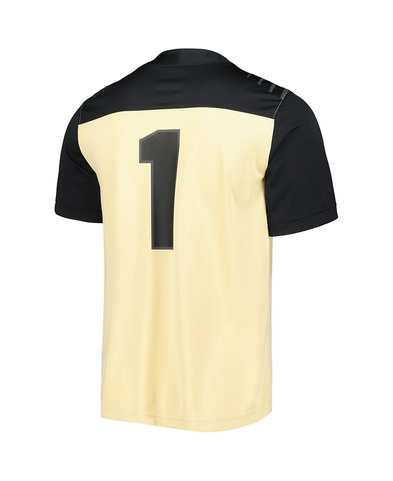 Men's Nike #1 Gold Purdue Boilermakers Untouchable Football Jersey