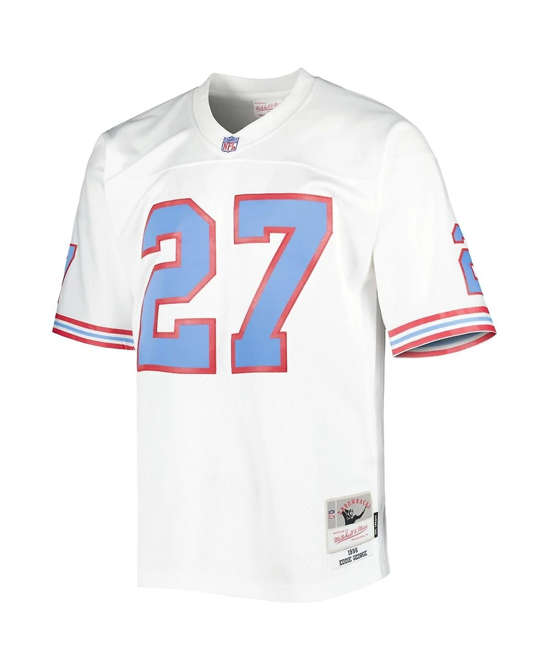 Men's Mitchell & Ness Eddie George White Houston Oilers 1996 Legacy Replica Jersey