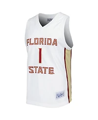 Men's Original Retro Brand Jonathan Isaac White Florida State Seminoles Alumni Commemorative Replica Basketball Jersey